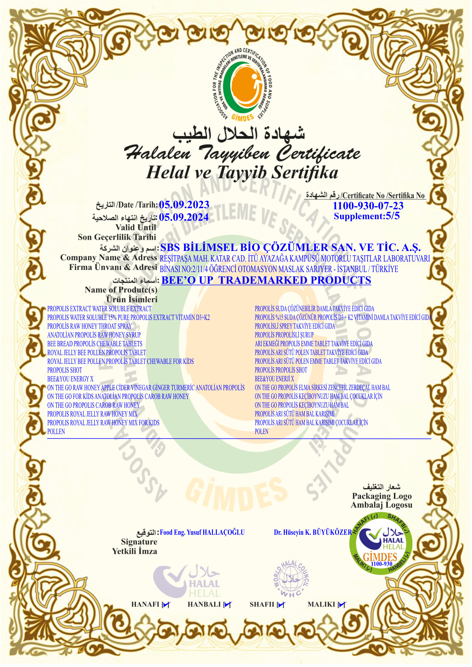 Halal Food Certificate 6 2024